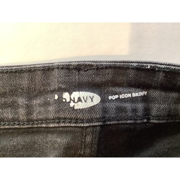 Old Navy Women's Pop Icon Skinny Black Jeans Size 10 Tall - Gently Worn -667 - Picture 6 of 10